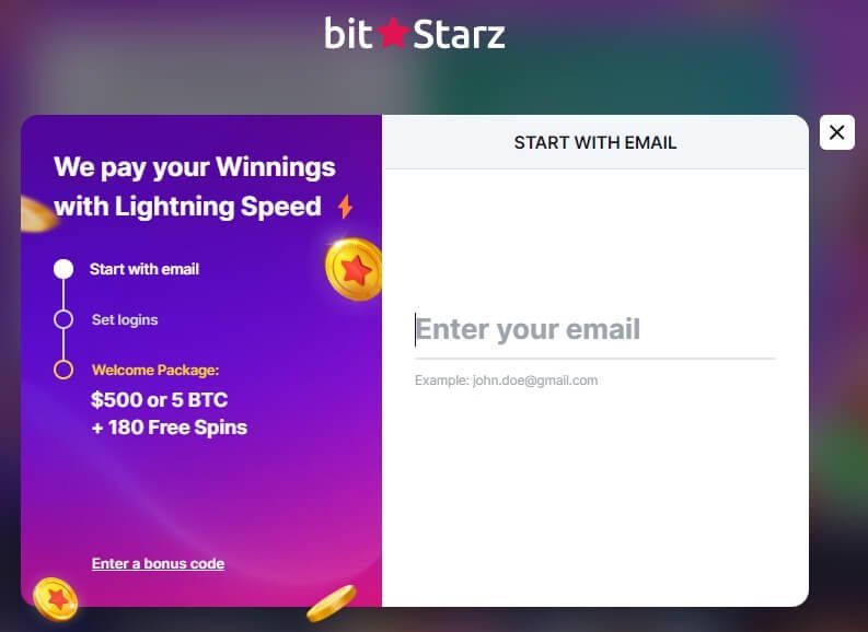 How can i register at Bitstarz Casino Bitstarz Casino registration form