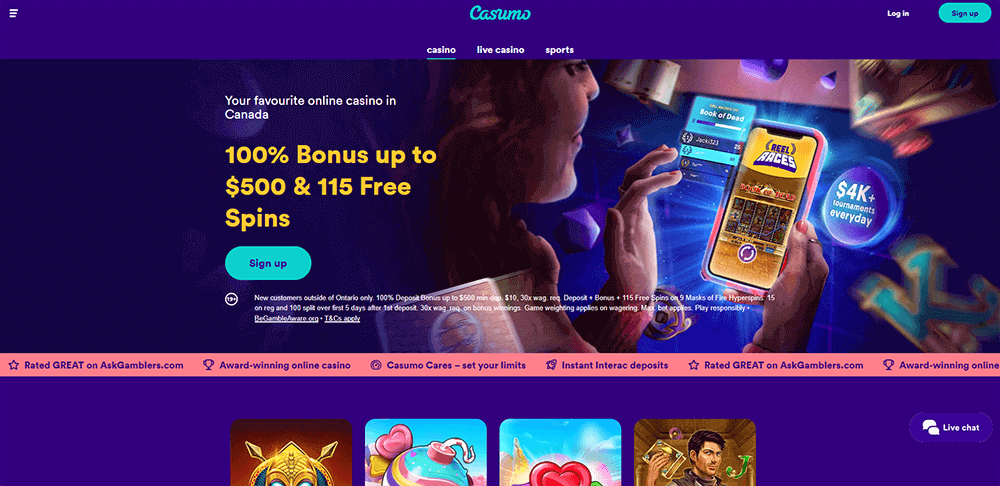 Casumo Casino official site