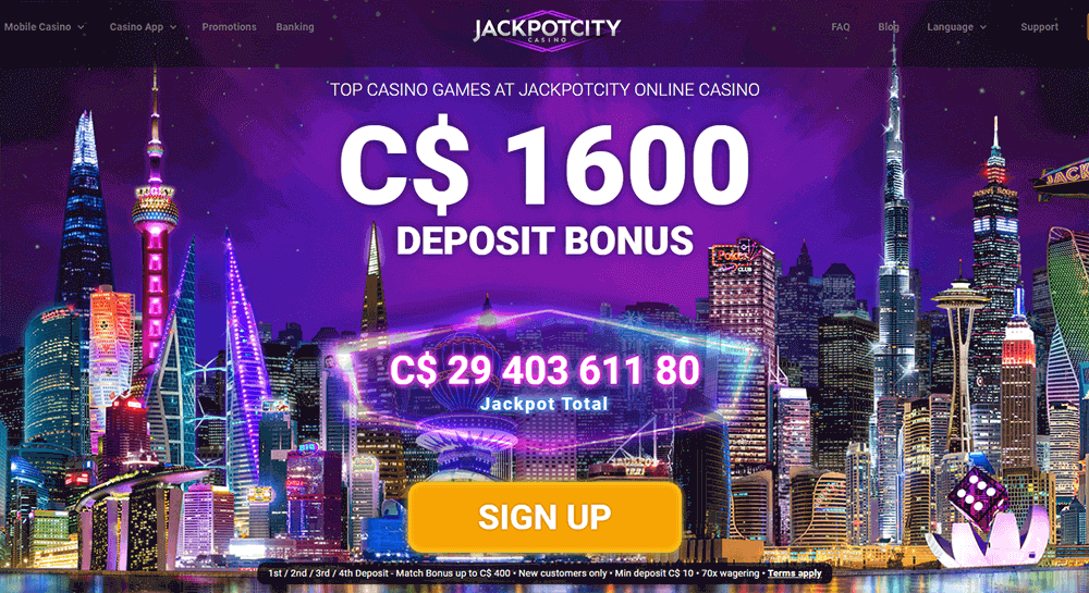 Jackpot City Casino official site