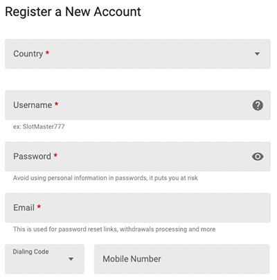 How to register at Royal Vegas Casino