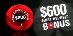 PokerStars 100% up to $600 first deposit bonus PokerStars 100% up to $600 first deposit bonus