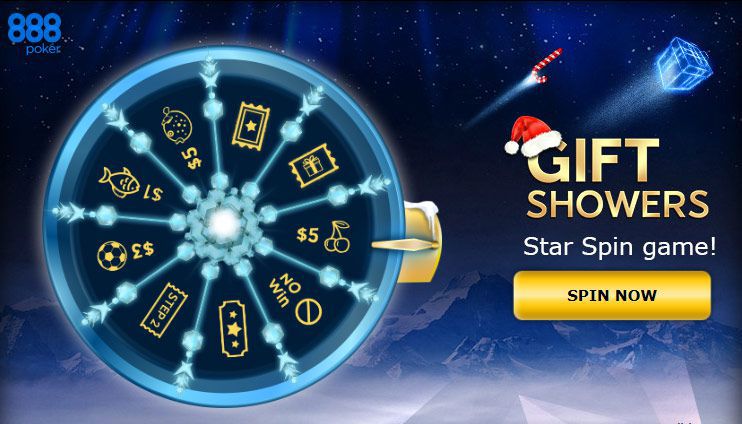 Gift Showers Wheel of Fortune at 888poker Gift Showers Wheel of Fortune at 888poker