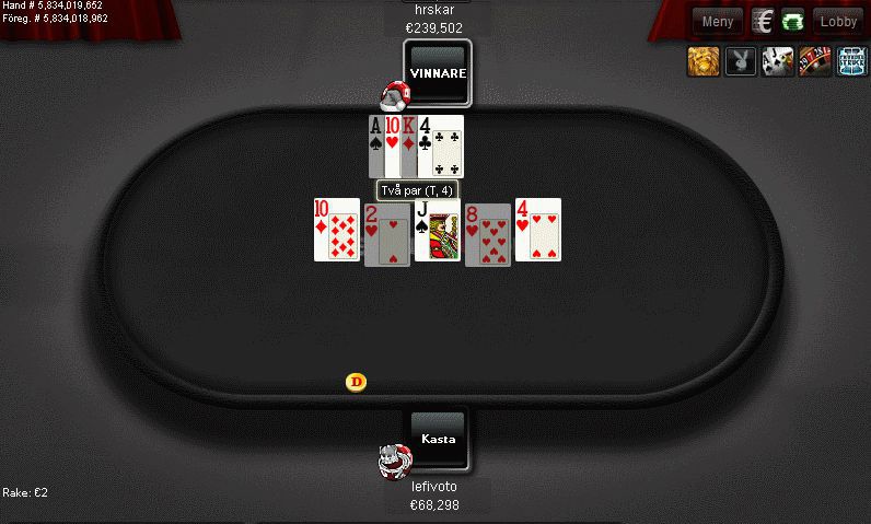 Viktor Blom winning at microgaming as hrskar