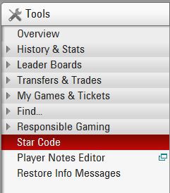 Where To Enter Star Codes At Pokerstars