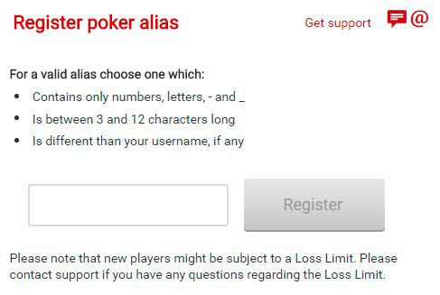 Triobet Poker - register poker alias
