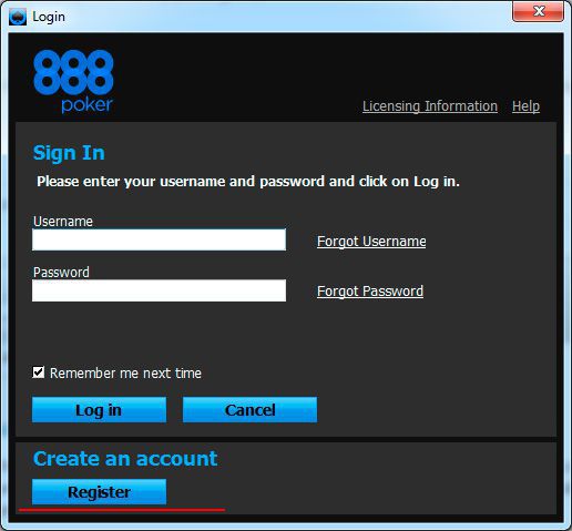 888 Poker USA free downloads