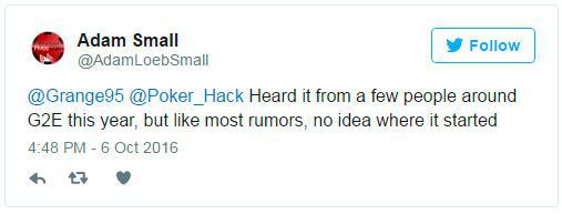 Adam Small's twitter post - 3