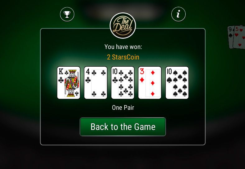 PokerStars The Deal - winning hand