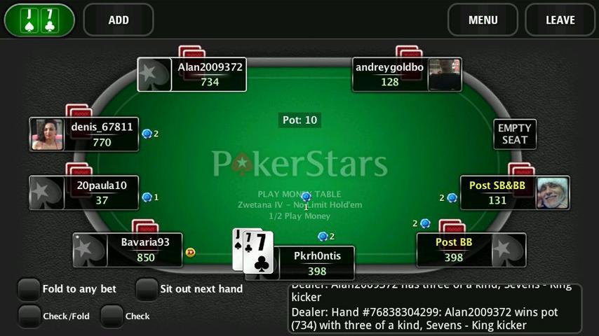 pokerstars real money apk