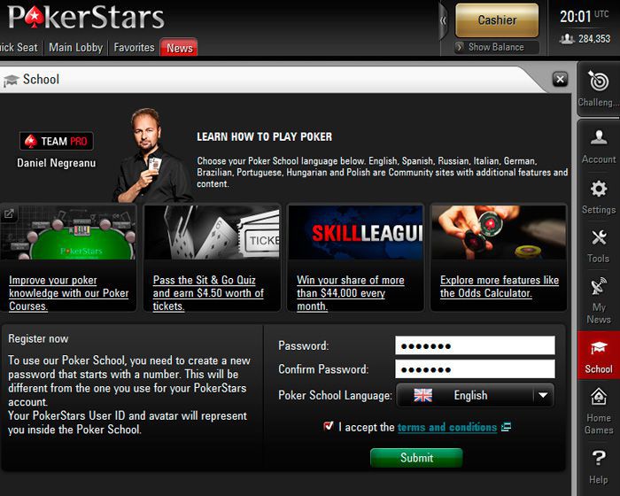 Pokerstars Poker School Online Password