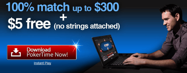 How to get your PokerTime $5 no deposit poker bonus