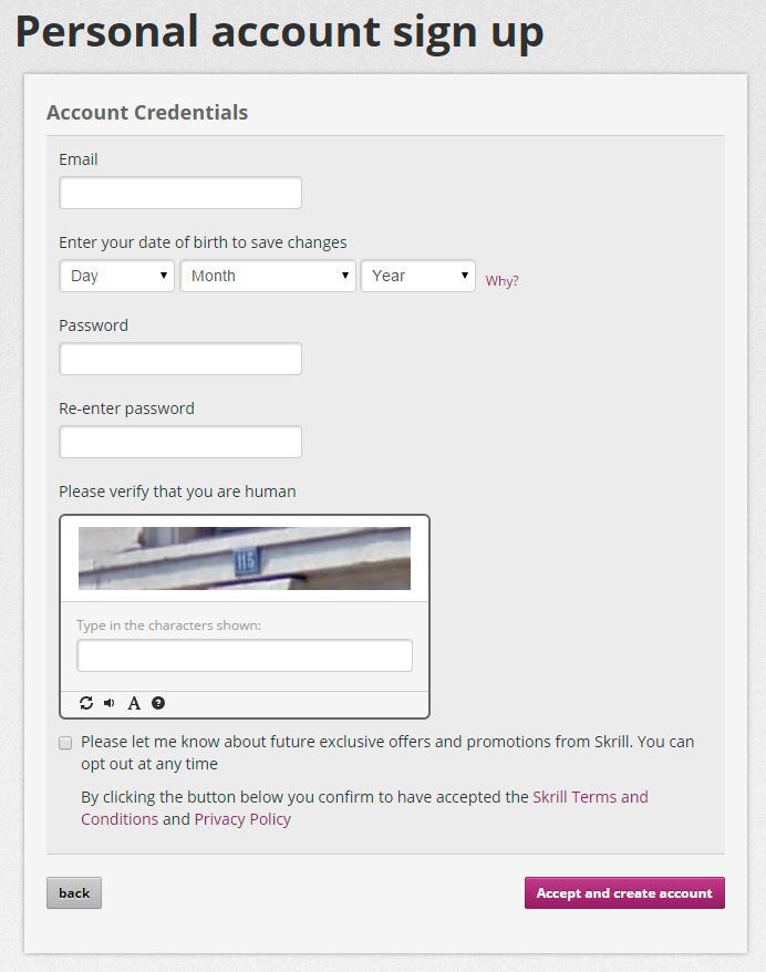 Skrill account registration - how to sign up for Skrill