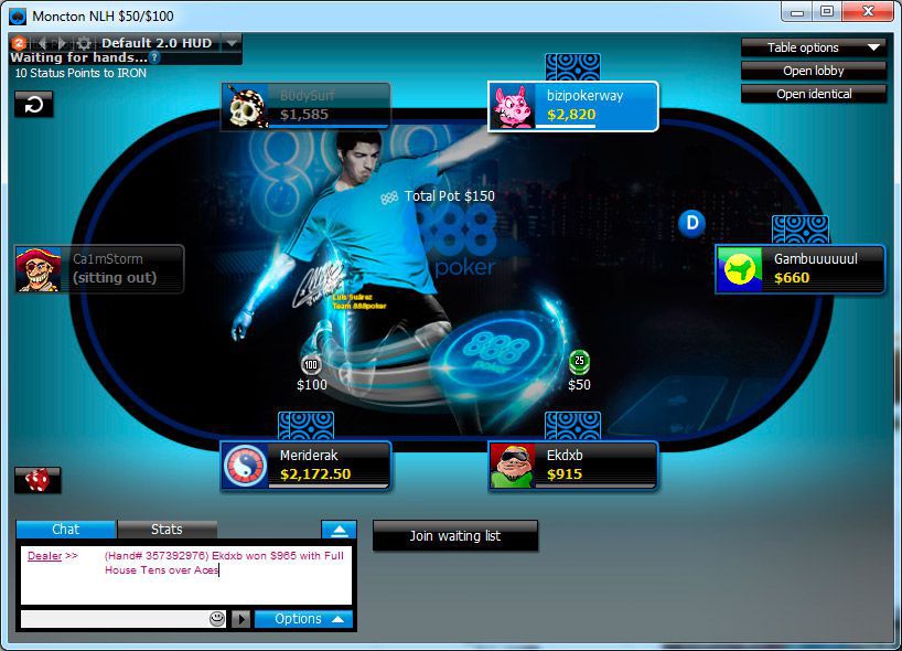 free instal 888 Poker USA