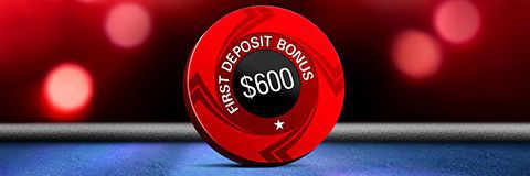 PokerStars 100% up to $600 first deposit bonus