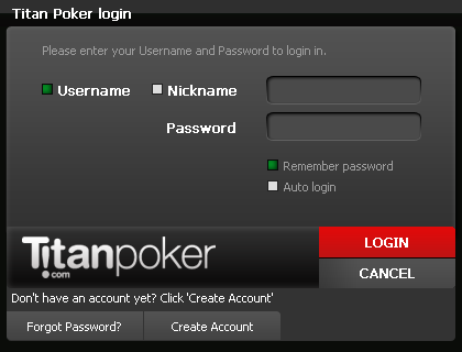 How to register an account at Titan Poker